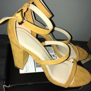 Summer strappy block heel